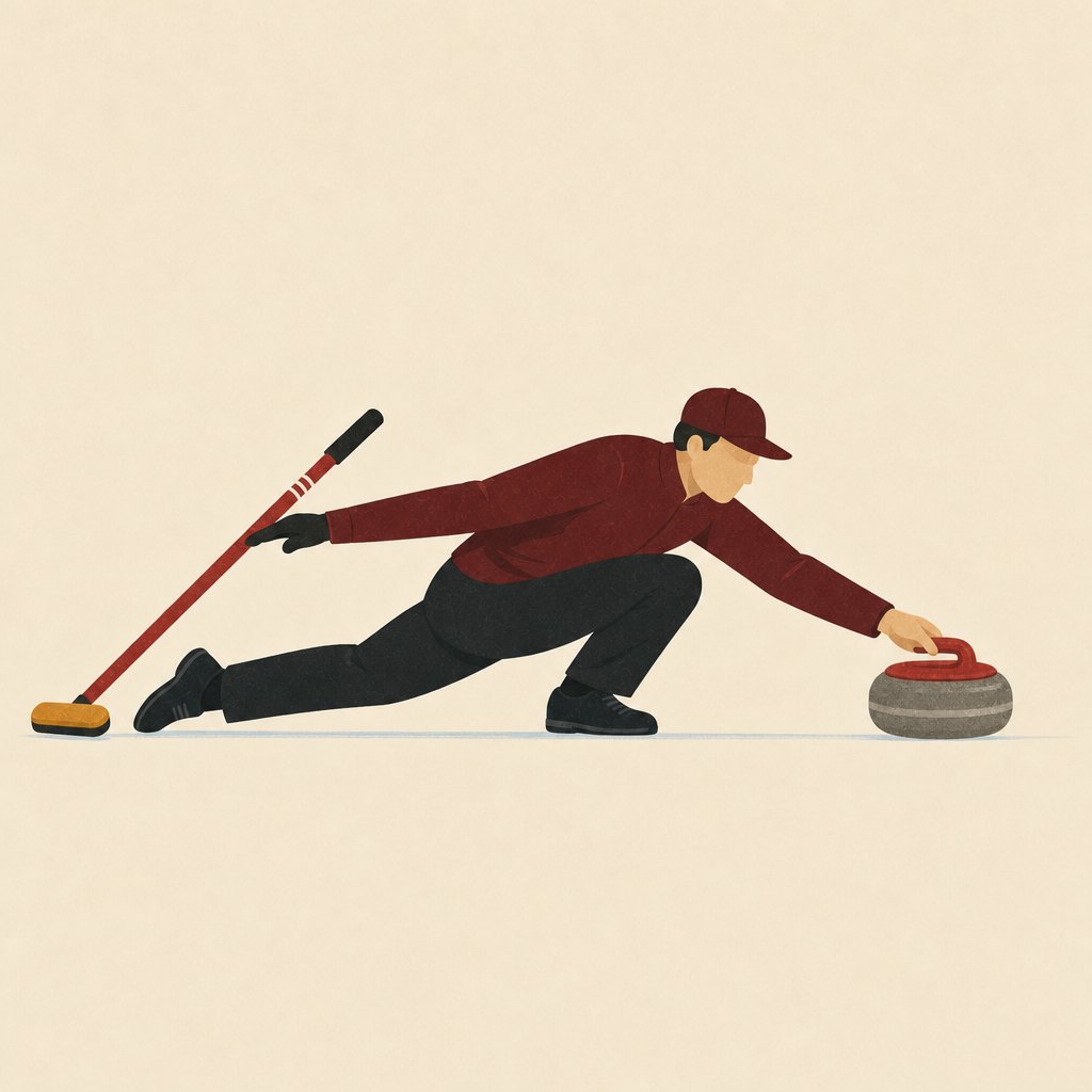low and long, broom out for balance